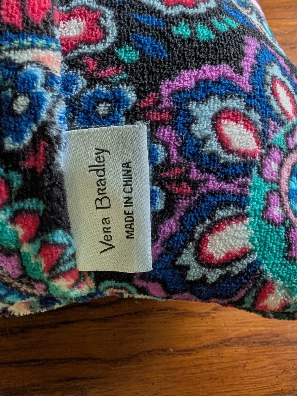 Vera Bradley Fleece Travel Blanket - Multicolor Paisley Print